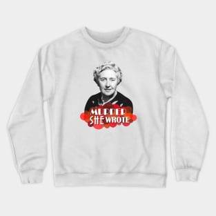 Agatha Christie Murder She Wrote Miss Marple Hercule Poirot Crewneck Sweatshirt